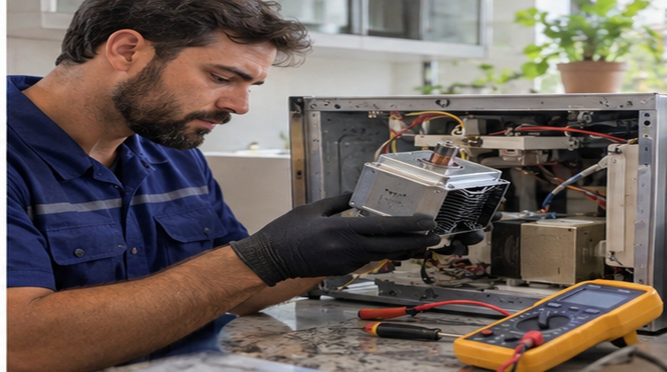 Conserto de micro-ondas em Itajaí‑SC: troca do magnetron